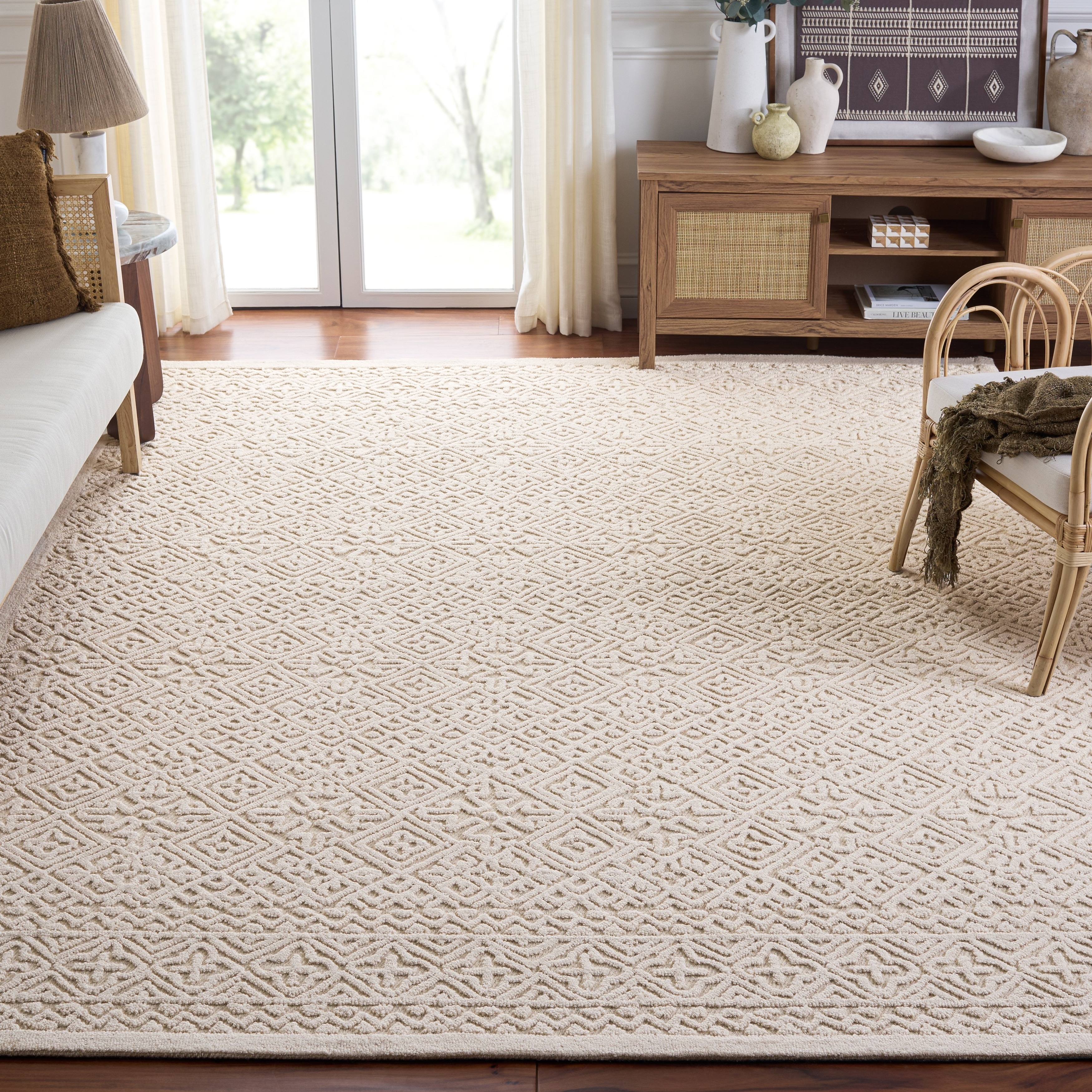 SAFAVIEH Handmade Textural Rachna Wool Rug
