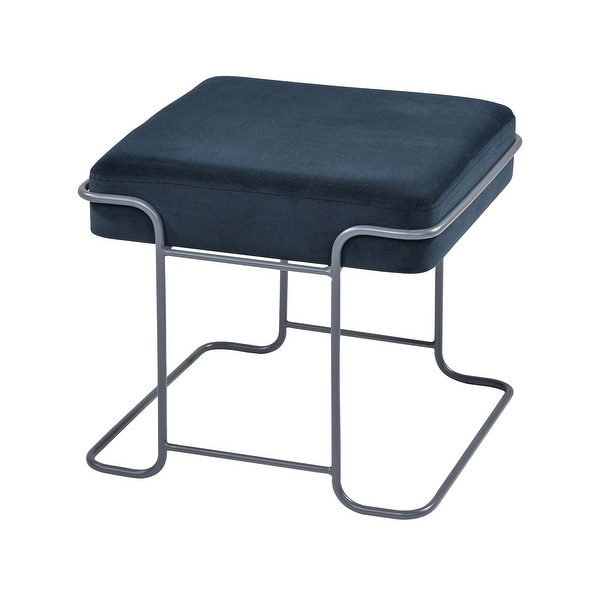 14.50” Navy Blue Interlinked Single Bench - N/A