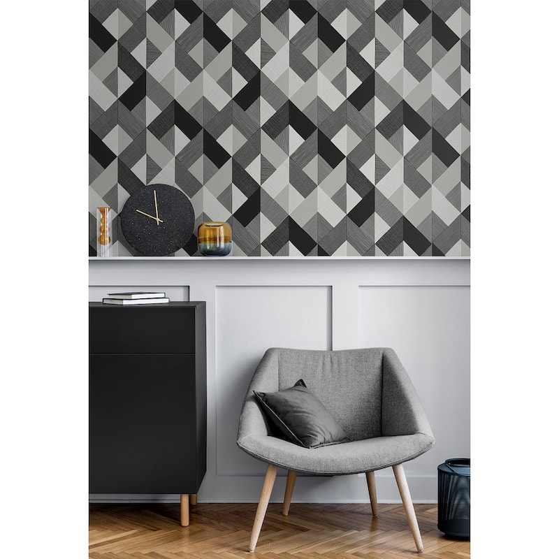 Stacy Garcia Home Marquetry Peel and Stick Wallpaper