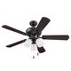 preview thumbnail 2 of 13, 44" Prominence Home Miller Park Indoor Ceiling Fan, Espresso Bronze - 44