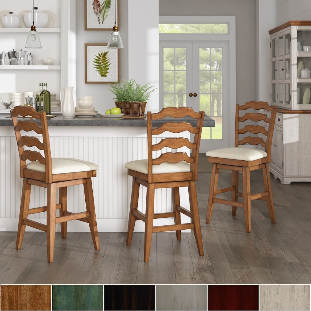 Eleanor French Ladder Back Swivel Stool by iNSPIRE Q Classic