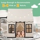 preview thumbnail 15 of 18, Toddler Large Playhouse with Star String Lights - 47.5" x 40" x 54" (L x W x H)