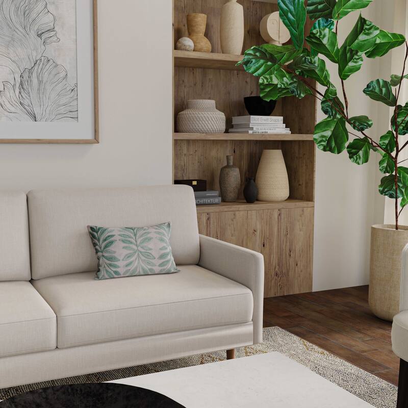 Rizzy Collection Botanical Modern Lumbar Throw Pillow