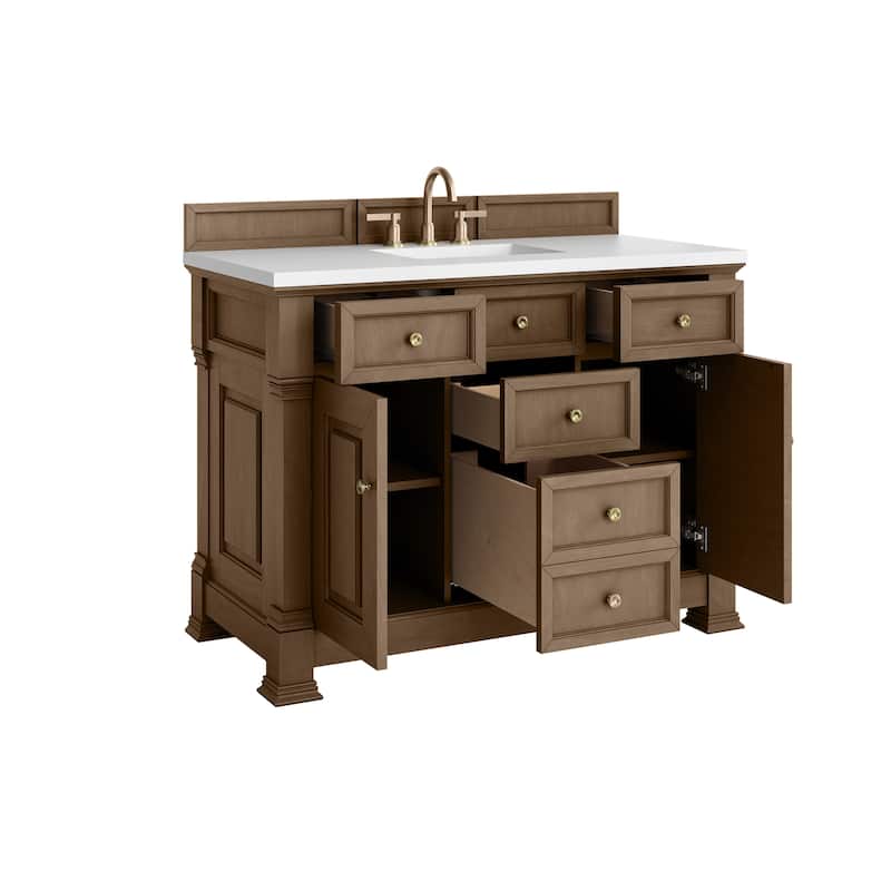 Brookfield 48" Single Vanity, Pecan