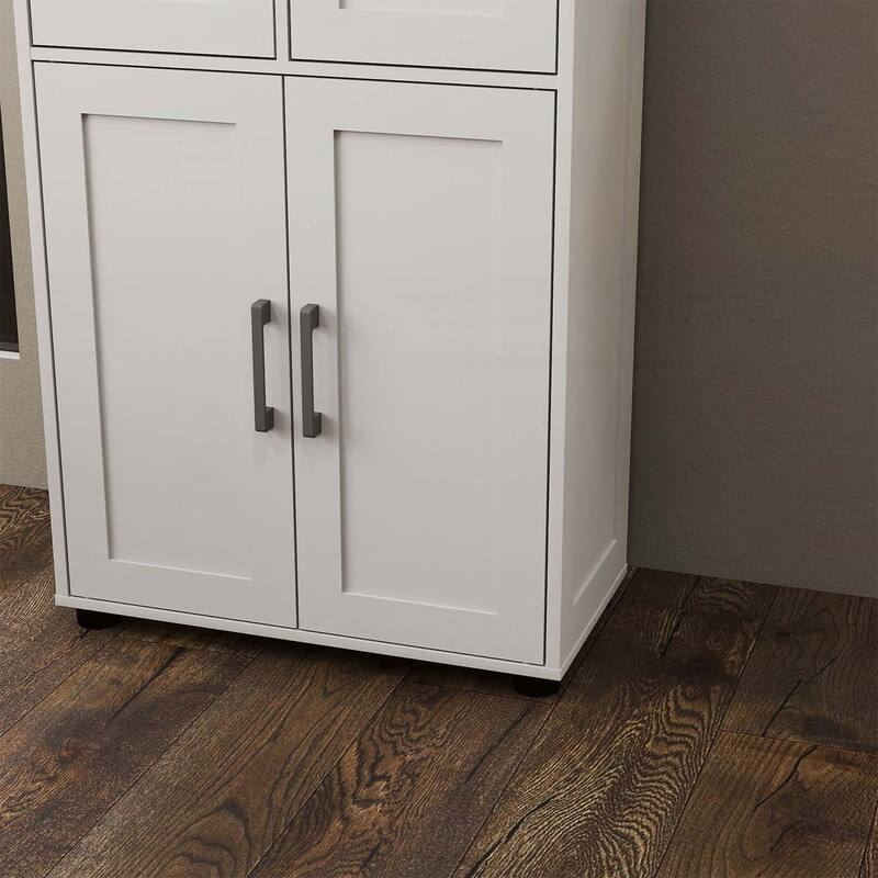 Farmhouse Storage Cabinet with Adjustable Shelves,Suitable for Living, Dining, Office, Bedroom