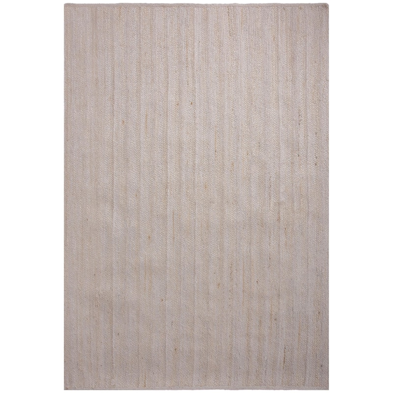 Alora Decor Zenon Tone on Tone Solid Jute Area Rug - Ivory - 8'9 x 11'9