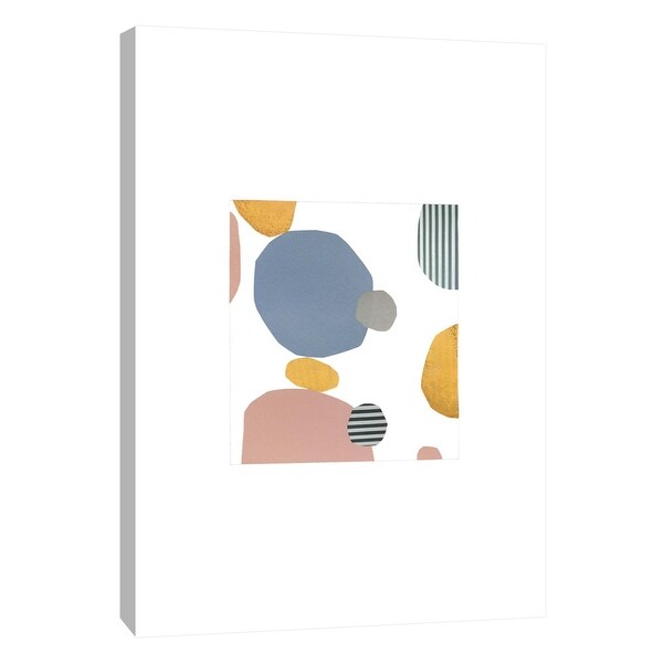 PTM Images 9-105653 PTM Canvas Collection 10" x 8" - "Collage With Stripes 3" Giclee Abstract Art Print on Canvas