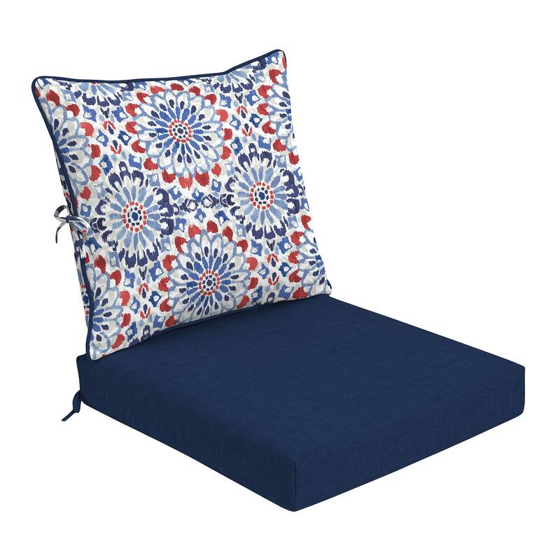 ARDEN Foam Outdoor Deep Seat Cushion Set, 24 x 24 - Clark Blue