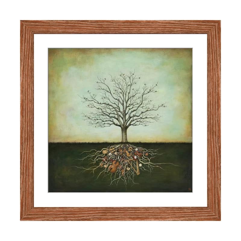 iCanvas "Strung Together" by Duy Huynh - Walnut - 24x24x1