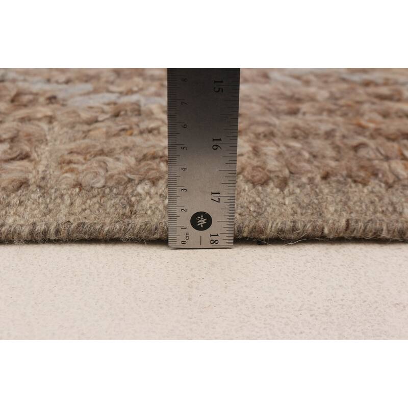 ECARPETGALLERY Hand-knotted Tangier Brown Wool Rug - 8'1 x 10'1