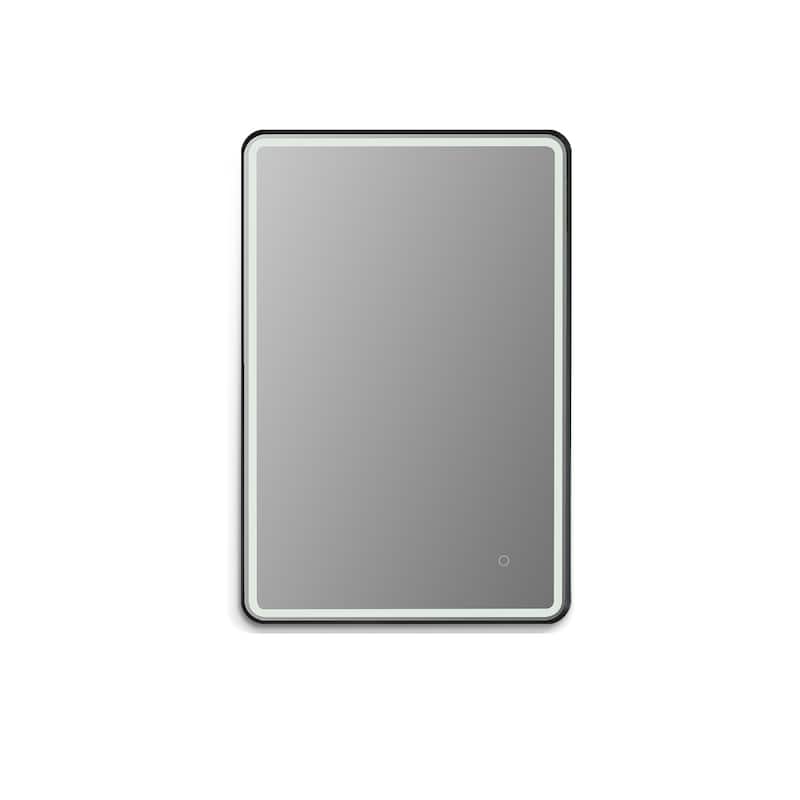 Altair Viaggi Rectangle Framed LED Lighted Wall Mirror
