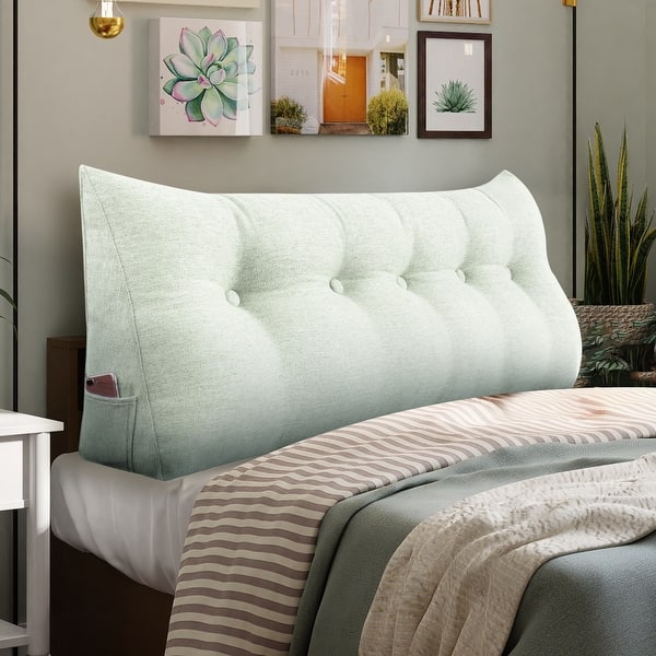 slide 2 of 30, WOWMAX Queen Bed Headboard Wedge Pillow Backrest