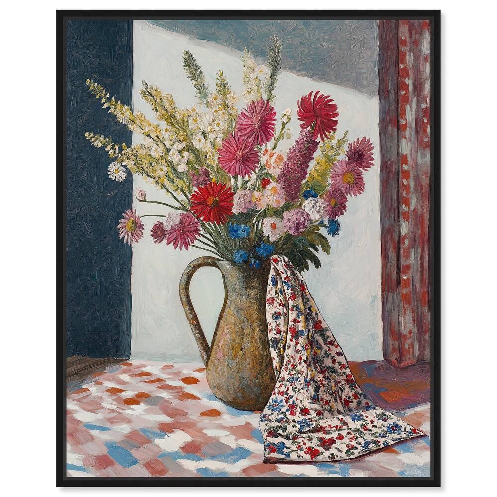 Draped in Flowers Canvas by Art Remedy