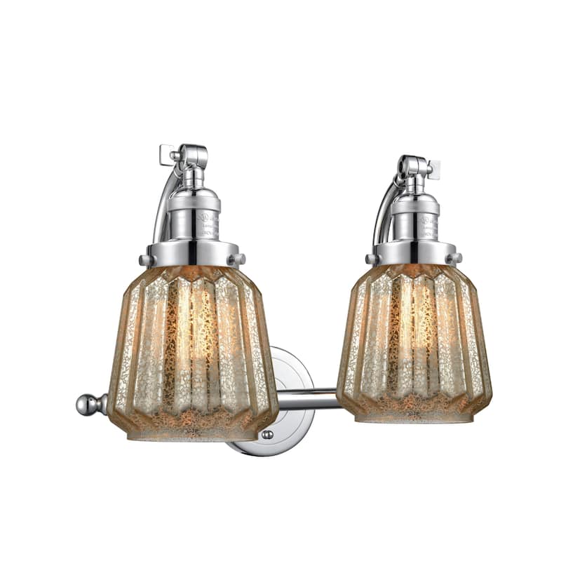 Innovations Lighting Chatham 2 Light 18" Wide Bathroom Vanity Light - Polished Chrome / Mercury Plated