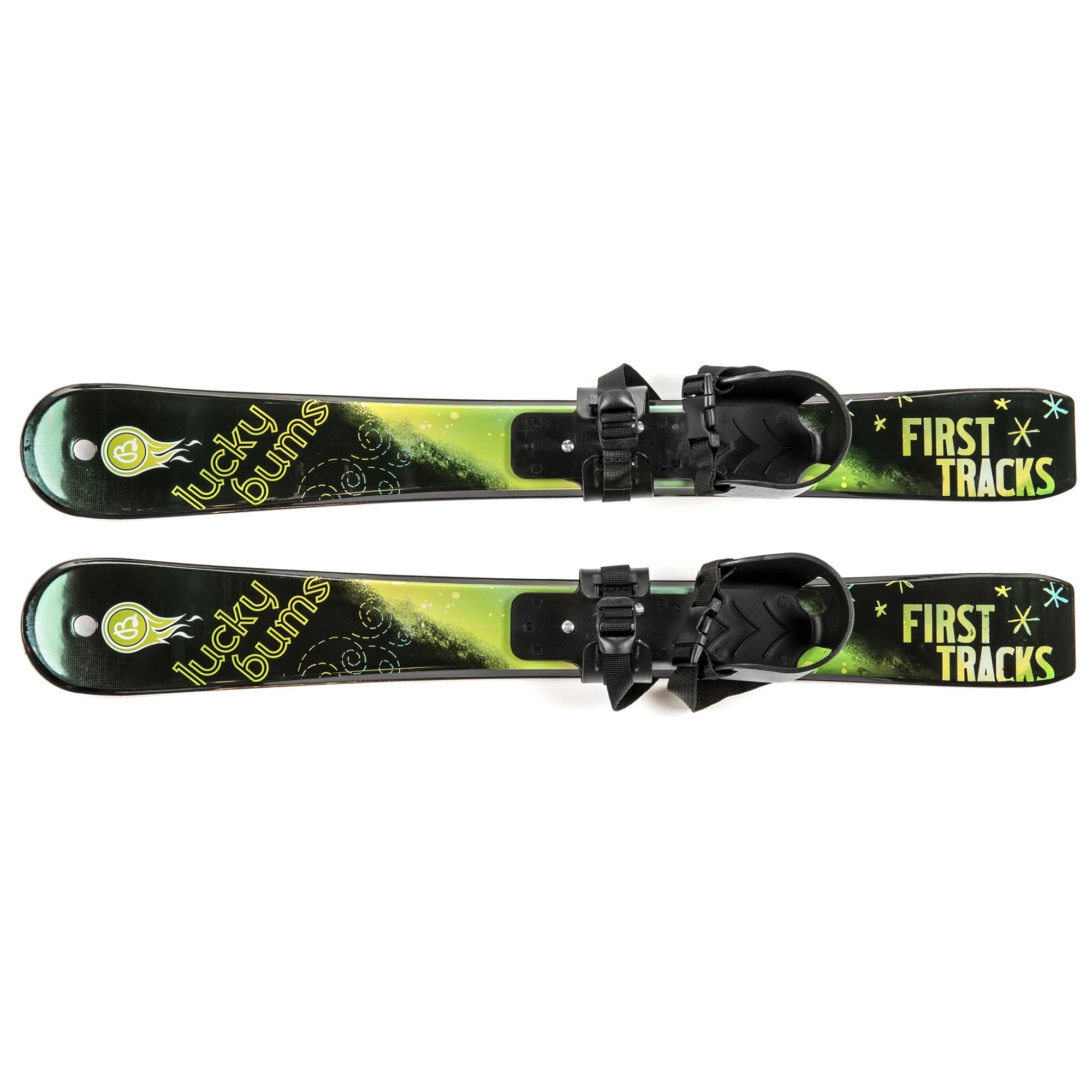 Lucky Bums Toddler Kids Beginner Plastic Snow Skis w/ Adjustable