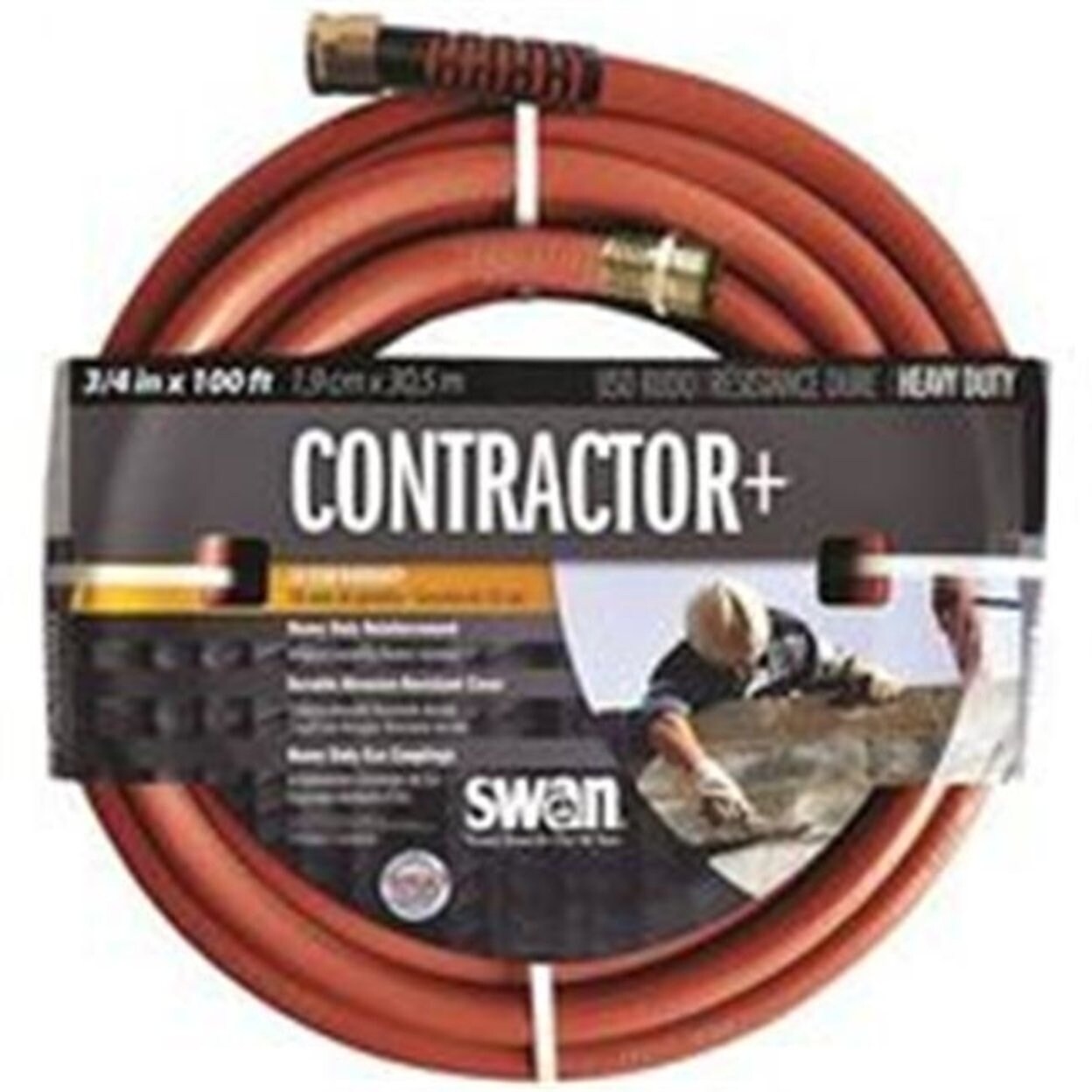 Shop Colorite Swan 0496372 Swan Commercial Grade Heavy Duty Garden Hose 0 75 In Id 100 Ft Rubber Vinyl Red On Sale Overstock 27653423