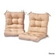 preview thumbnail 7 of 19, Driftwood Outdoor Seat/Back Chair Cushions (Set of 2) by Havenside Home