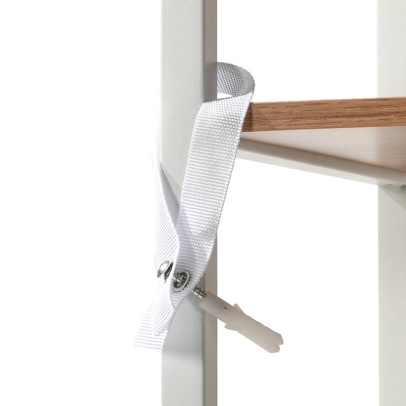 Wall-Mounted Clothing Storage Rack Multi-Functional Closet Organizer System with Adjustable Rods and Shelves