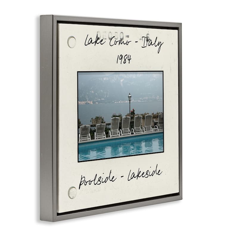 Stupell Vintage Style Italy Travel Framed Floater Canvas Wall Art Design By Danita Delimont