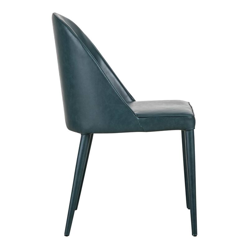 Aurelle Home Beau Modern Vegan Leather Parson Dining Chairs (Set of 2)