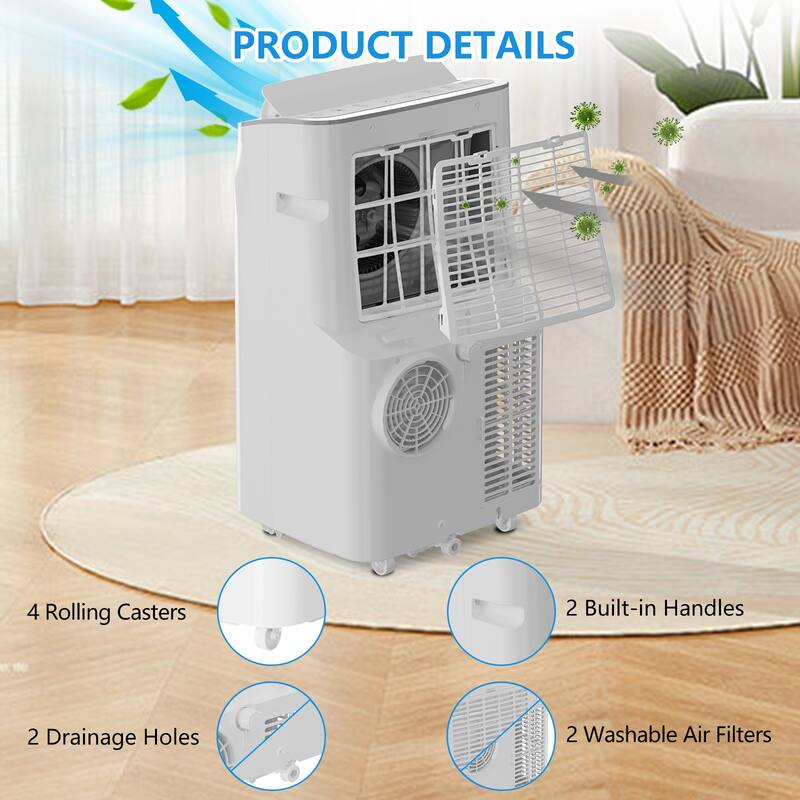14,000Btu Portable Air Conditioner, Cools up to 750 Sq.ft