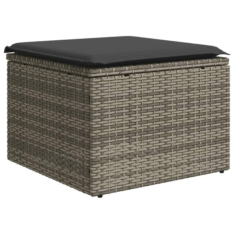 vidaXL Garden Sofa Set Poly Rattan Large Modular Garden Sofa Set - 24.4 x 24.4 x 27.2 in (W x L x H)