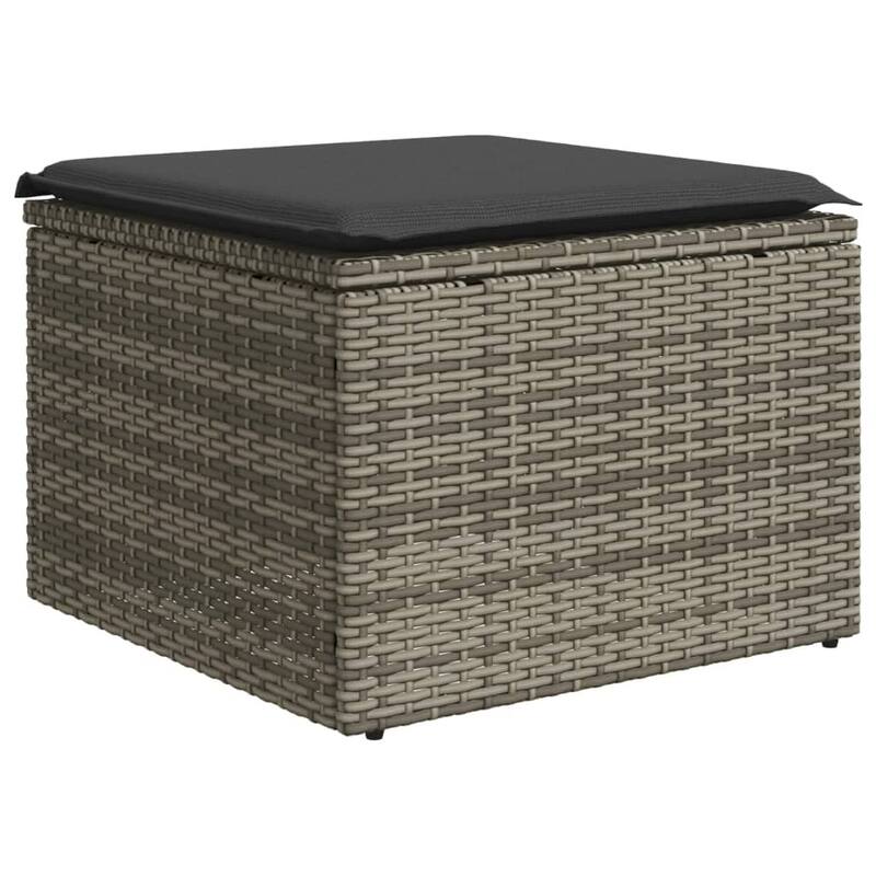 vidaXL Garden Sofa Set Black