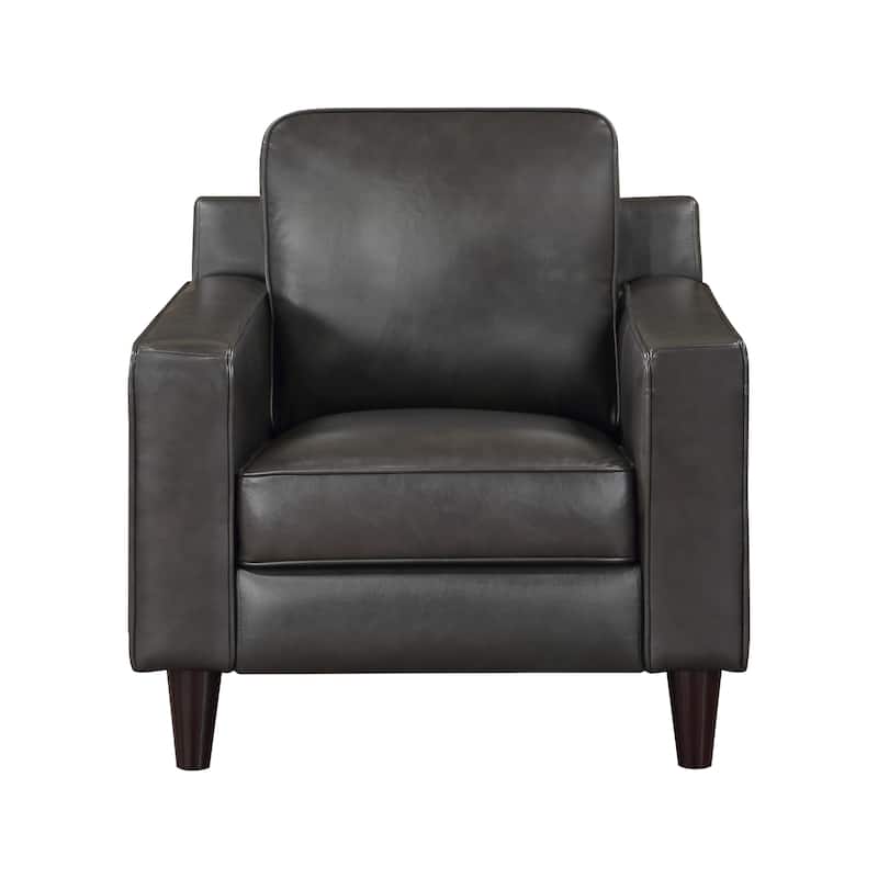 Belen Leather Match Living Room Chair - 34.5" x 38.5" x 36.5"