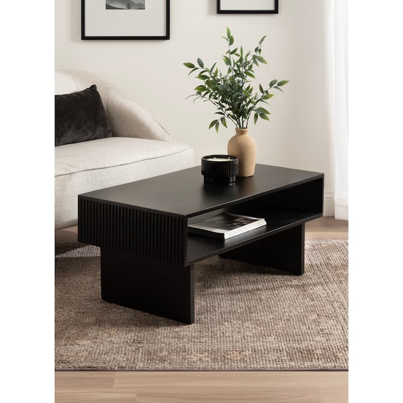 Kate and Laurel Torroba Ribbed Coffee Table