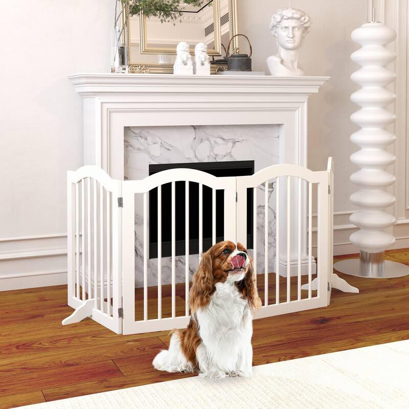 27.6" Height Tall Freestanding Pet Gate