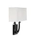 preview thumbnail 10 of 9, Savoy House Rhodes 2 Light 12" Tall Wall Sconce