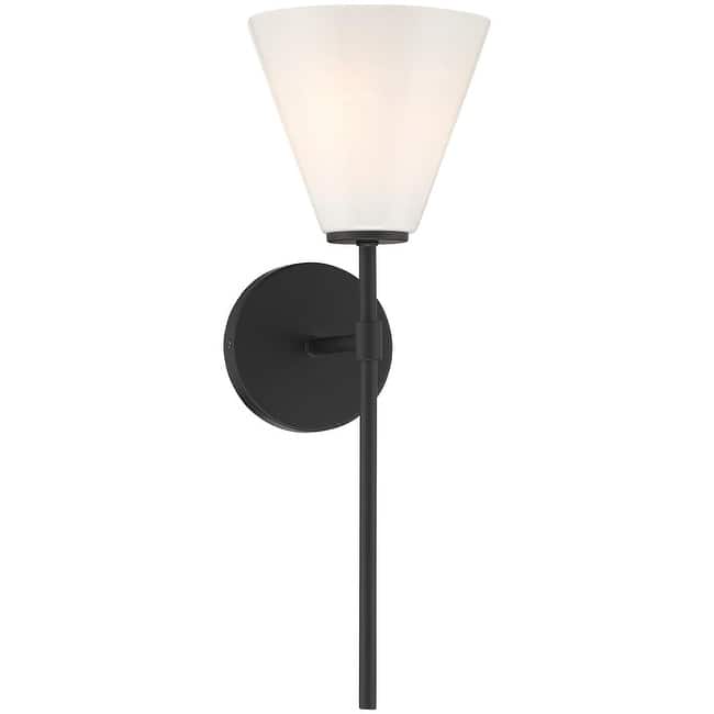 Savoy House 9-4010-1 Blair 18" Tall Bathroom Sconce - Matte Black