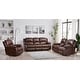 preview thumbnail 2 of 23, Betsy Furniture 3 Piece Bonded Leather Reclining Living Room Set, Sofa, Loveseat and Glider Chair