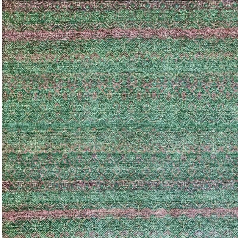 HomeRoots Striped Transitional Rectangle Outdoor Rug