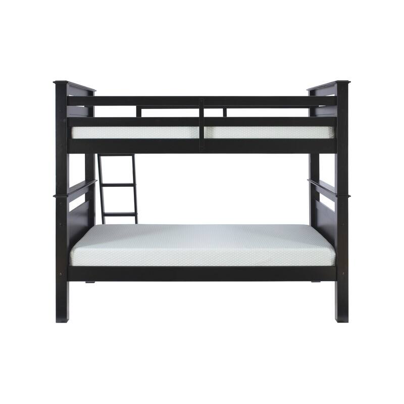 Linon Beckett Wood Twin Over Twin Bunk Bed