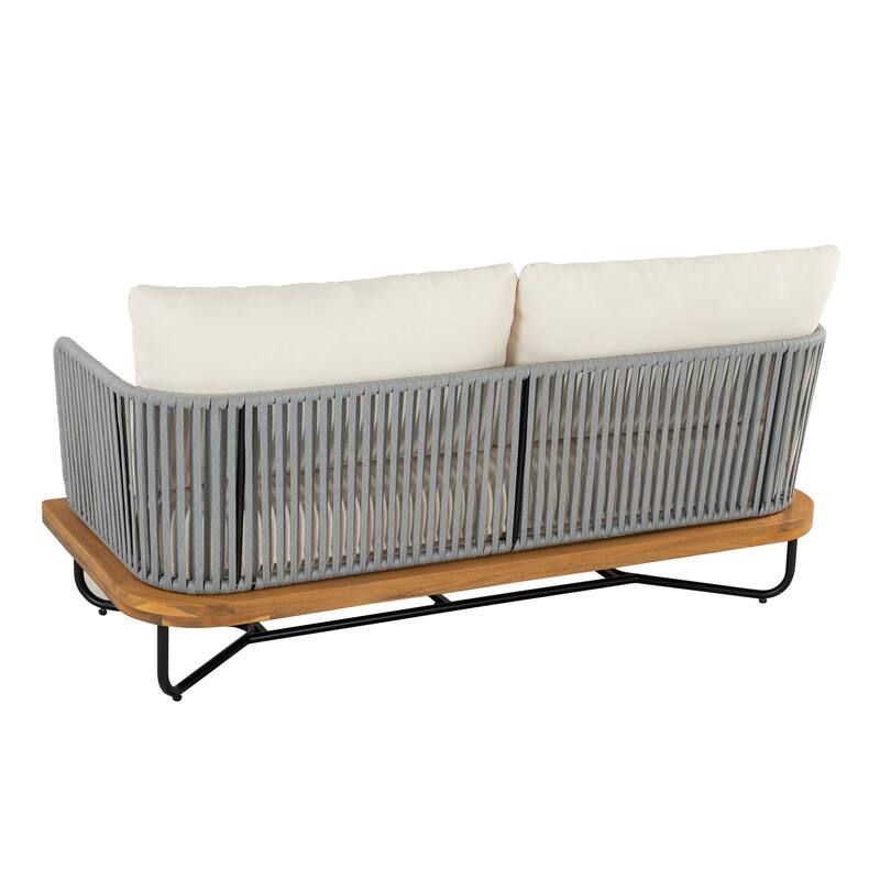 Christopher Knight Home- Mason Acacia Wood Outdoor Conversation Set
