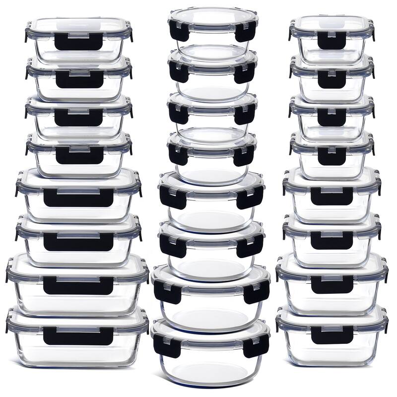 Empyrean Glass Food Storage Containers with Lids