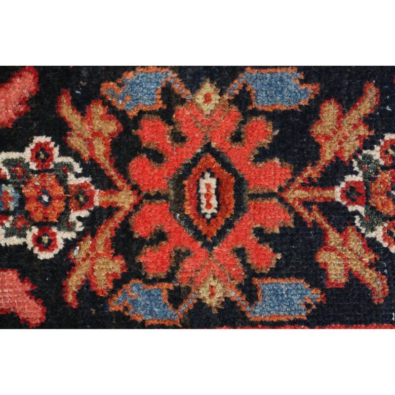 Hand Knotted Oriental 100% Wool Carpet Traditional Floral Oranges & Rust Malayer Area Rug - 12' 6'' X 10' 0''