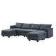 preview thumbnail 6 of 6, Large U-Shape Modular Sectional Sofa, Convertible Sleeper Sofa with Reversible Chaise