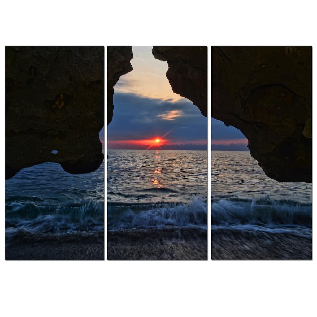 Ready2HangArt 'Sunset' 3-Piece Wrapped Canvas Wall Art Set