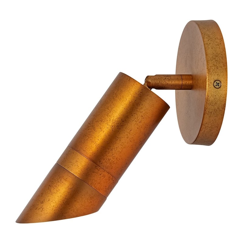 Industrial Rusty Brass Dimmable LED Adjustable Spotlight Track Light