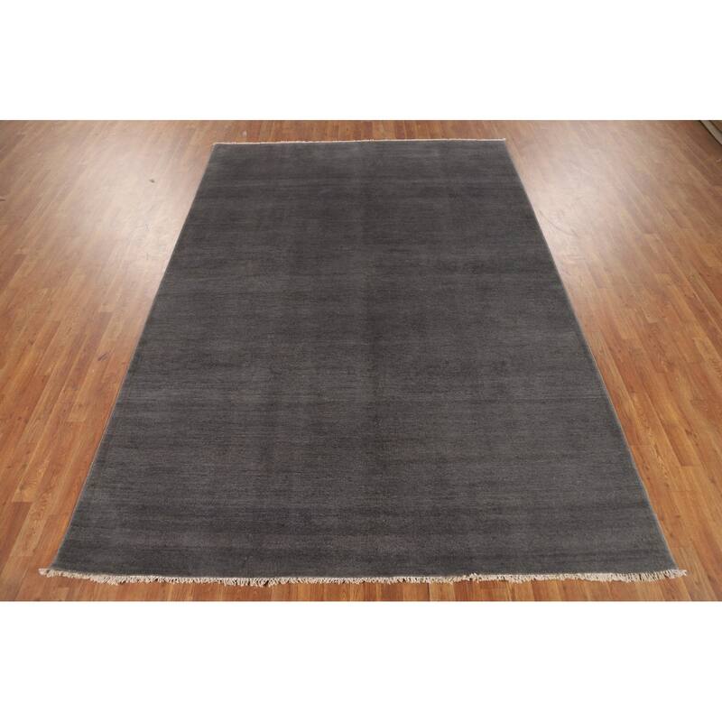 Contemporary Gabbeh Oriental Area Rug Handmade Wool Carpet - 6'9" x 9'9"