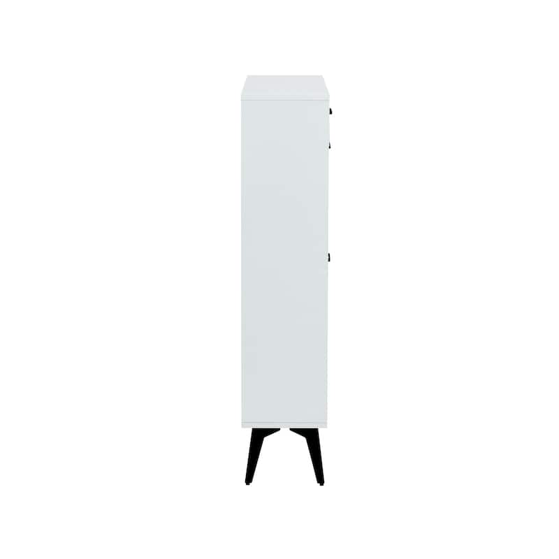 Shoe Cabinet with Metal Legs