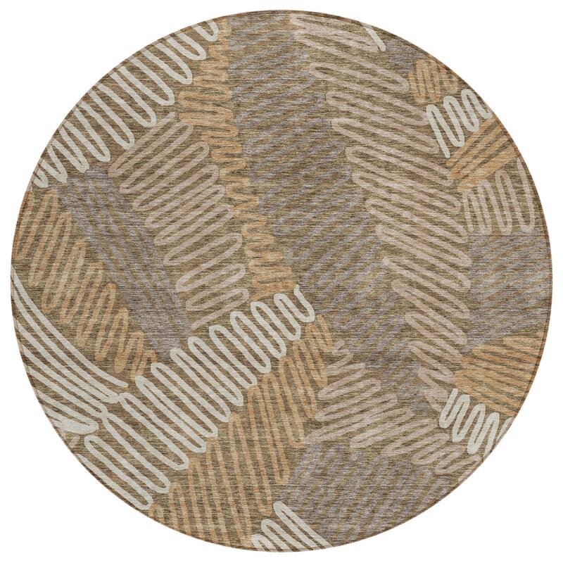 HomeRoots Floral Transitional Rectangle Outdoor Rug