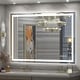 preview thumbnail 41 of 61, LED Bathroom Vanity Mirror Wall Mounted with Double Light Strip, 3-Color Dimmable, Anti-Fog, HD Tempered Glass, UL-Listed, ETL