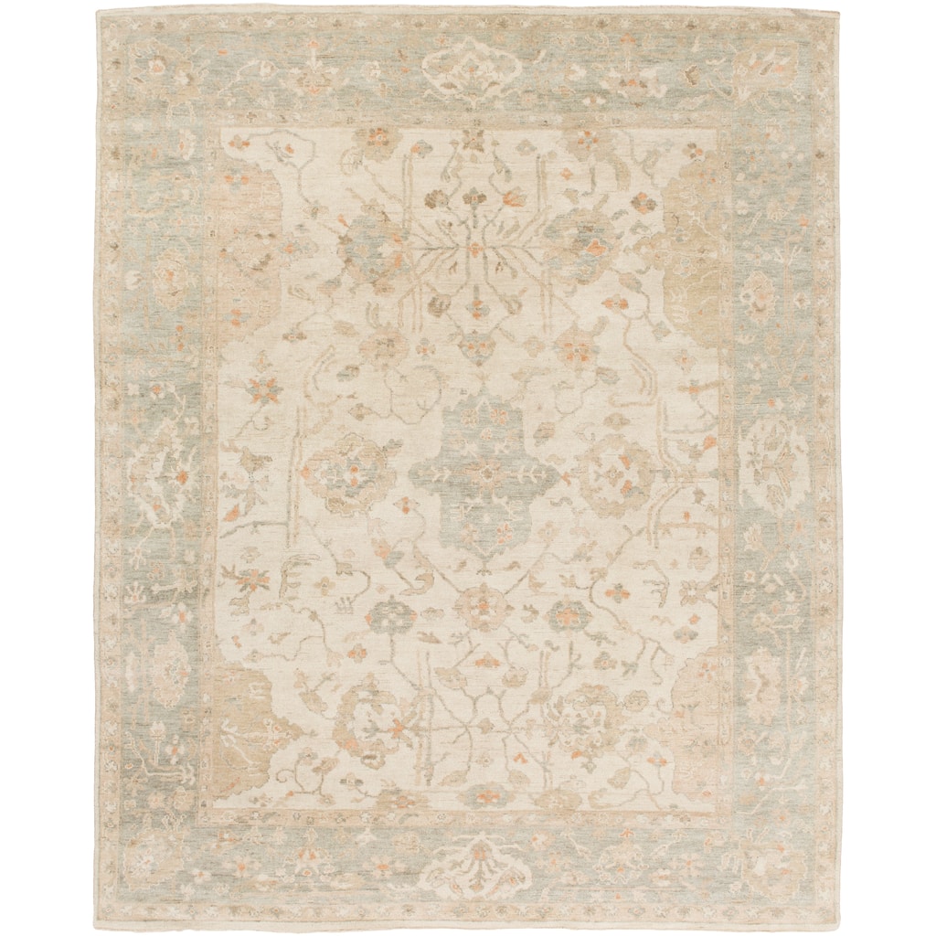 Hand Knotted Wigan Wool Area Rug - 8' x 10' - 8' x 10'