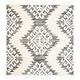 preview thumbnail 88 of 104, SAFAVIEH Moroccan Tassel Shag Iulieana Boho Tribal 2-inch Thick Rug 12' Square - Ivory/Grey