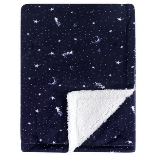 Yoga Sprout Baby Mink and Faux Shearling Plush Blanket, Moon, One Size - Moon - One Size