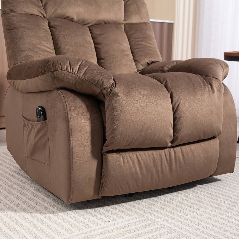 Power Lift Recliner Chair for Elderly，Heavy Duty Recliner w/Safety Motion Mechanism and Comfortable Upholstery