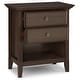 preview thumbnail 74 of 104, WYNDENHALL Halifax SOLID WOOD 24 inch Wide Bedside Nightstand Table